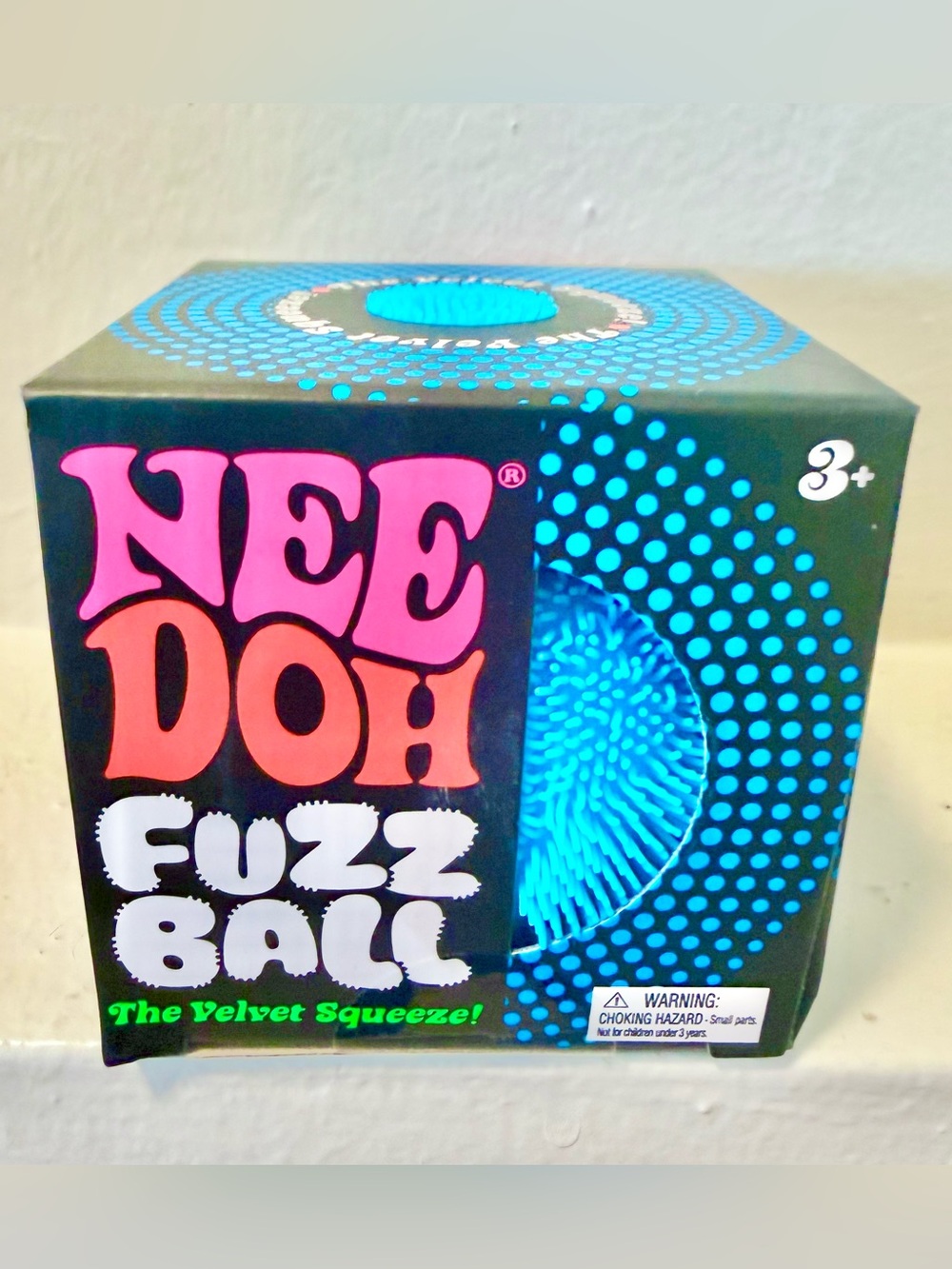 NEW! AUTHENTIC Schylling Needoh NEE DOH FUZZ BALL - Blue!